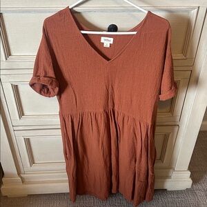 UpWest Women's Rust Midi Dress